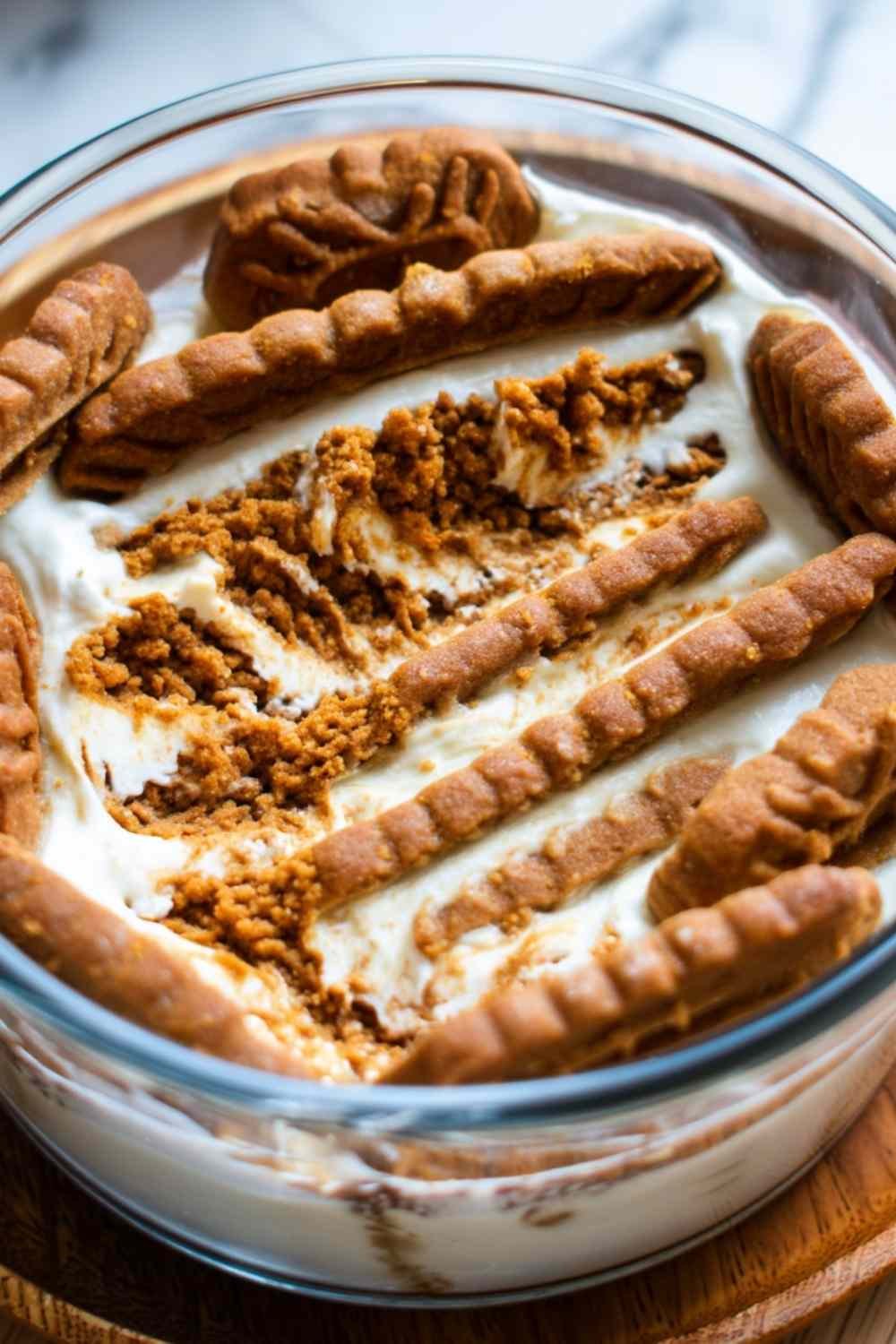 2-ingredient yogurt cheesecake unmolded on a plate topped with fresh berries and honey drizzle