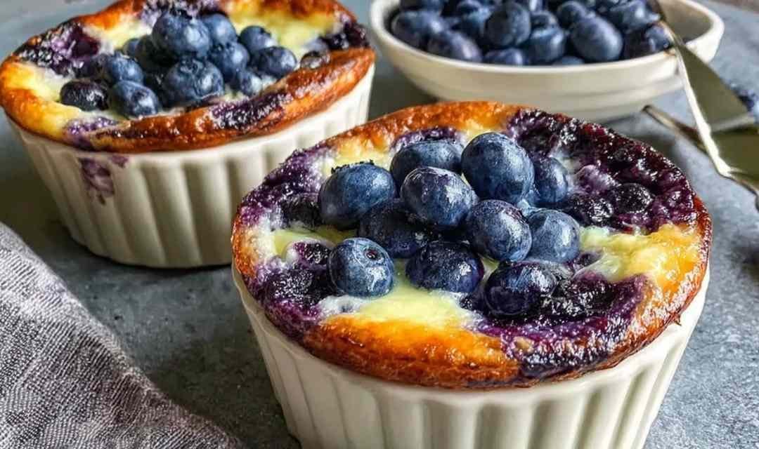 Baked Blueberry Cottage Cheese Bowls