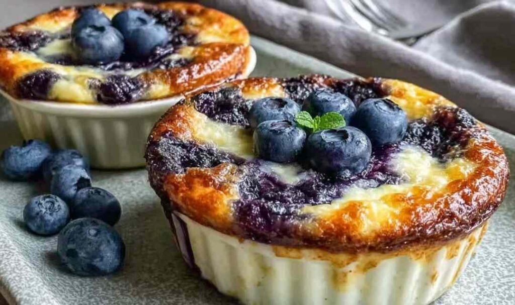 Baked Blueberry Cottage Cheese Bowls