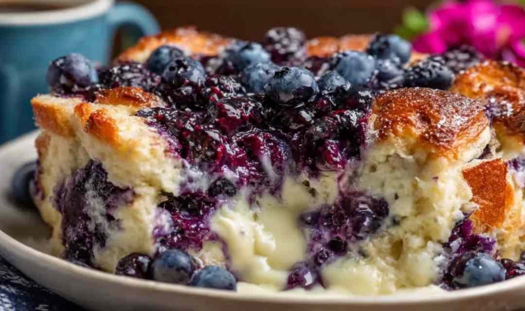 Blueberry Cottage Cheese Breakfast Bake