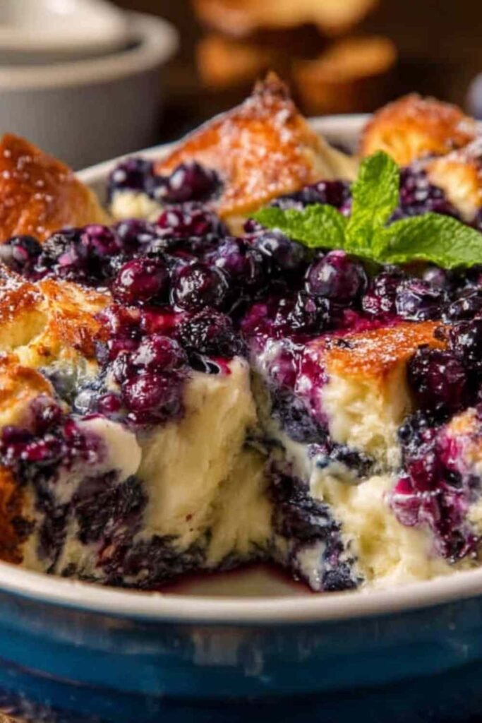 Blueberry Cottage Cheese Breakfast Bake