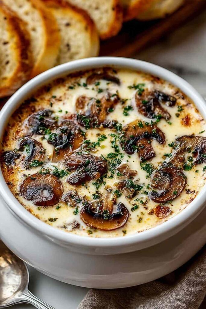 Cottage Cheese Mushroom Soup