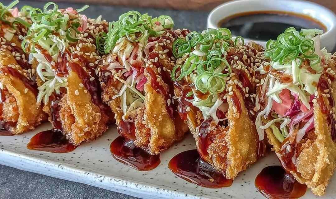 Crispy Chicken Wonton Tacos