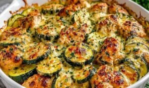 Easy Chicken Zucchini Bake Easy Chicken Zucchini Bake