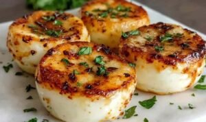 High Protein Egg White Bite Freshly baked high protein egg white bites cooling on a wire rack with visible spinach and cheese filling