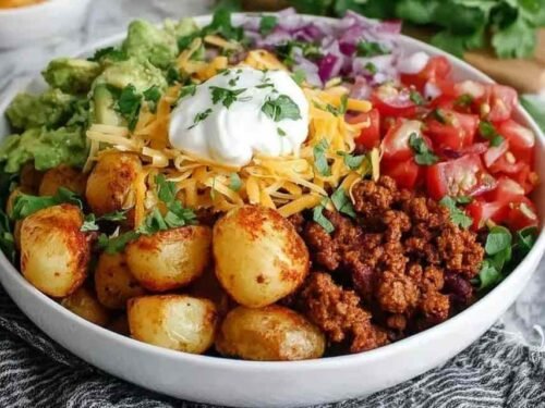 Loaded Potato Taco Bowl