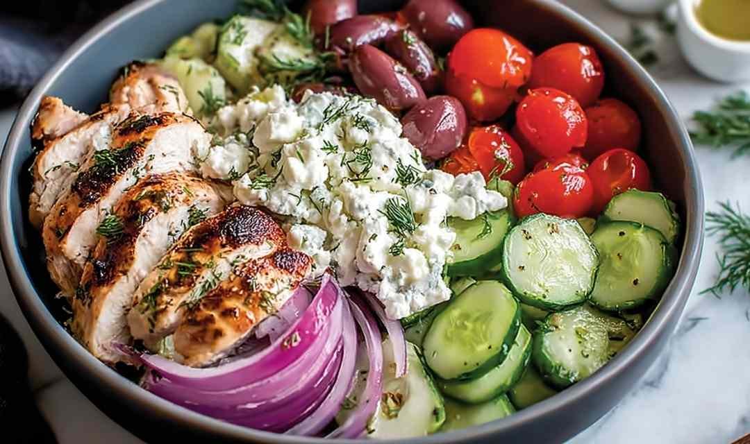 Low-Carb Greek Chicken Bowls