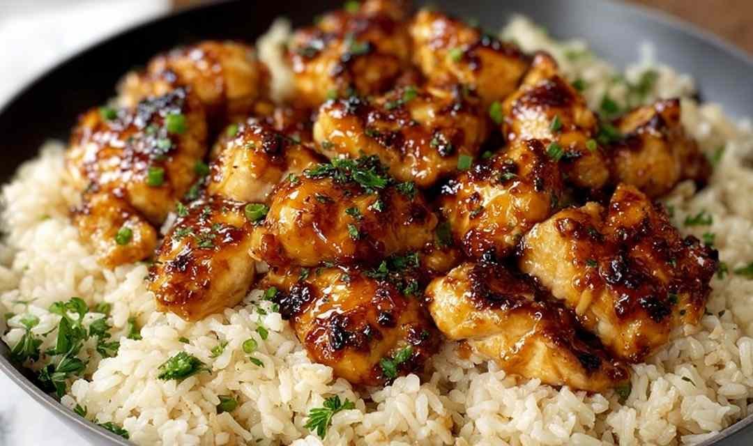 One-Pan Honey BBQ Chicken Rice