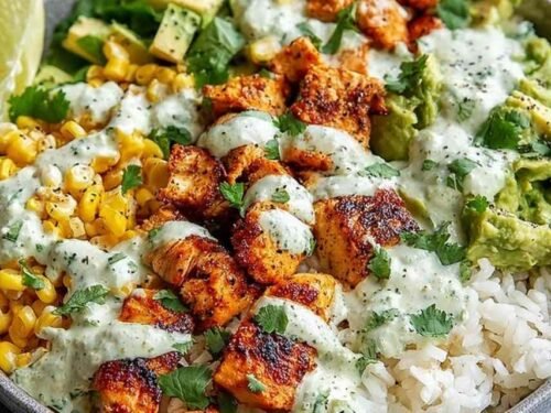 Street Corn Chicken Rice Bowl