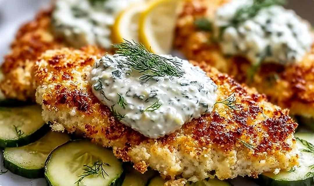 Crispy Dill Pickle Parmesan Chicken