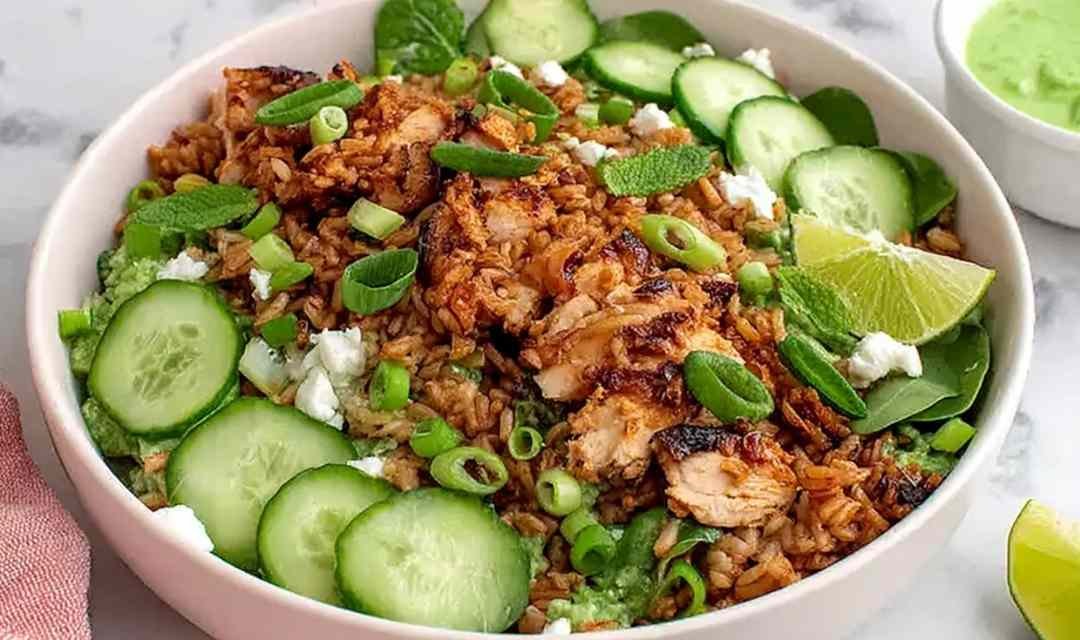 Easy High Protein Crispy Rice Salad