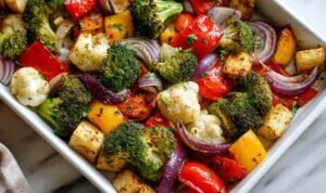 High Protein Sheet Pan Veggie Bake (1)
