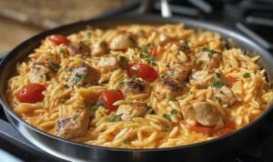 One Pot Cajun Chicken Alfredo Orzo (1)
