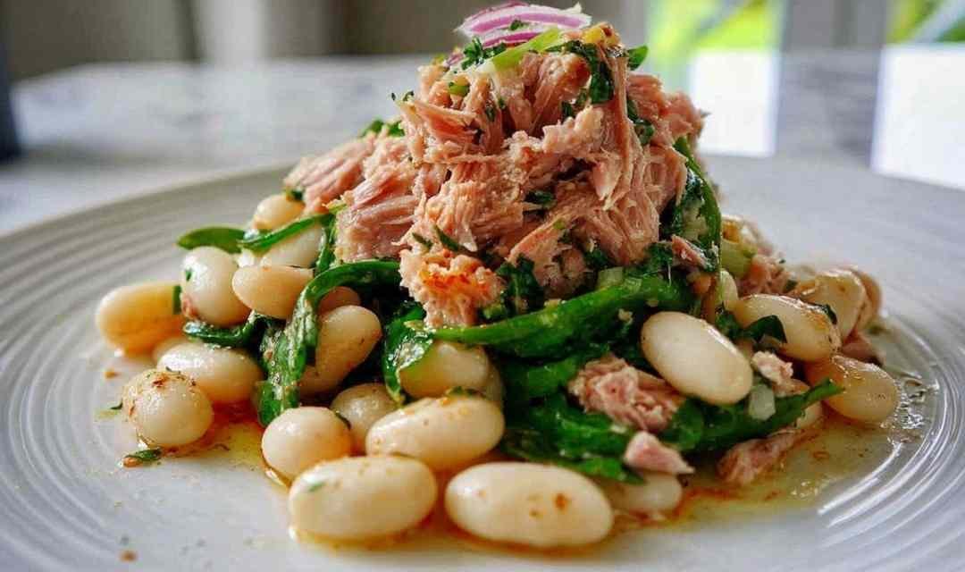 Tuna and White Bean Salad with Lemon Vinaigrette